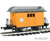 Bachmann 97096 Wood Baggage Car - Ready To Run Lil Big Haulers -- Short Line Railroad (Yellow Silver