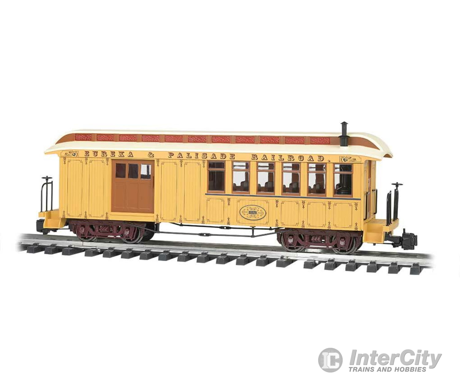 Bachmann 97107 Wood Combine - Ready To Run -- Eureka & Palisade (Yellow Cream) Passenger Cars