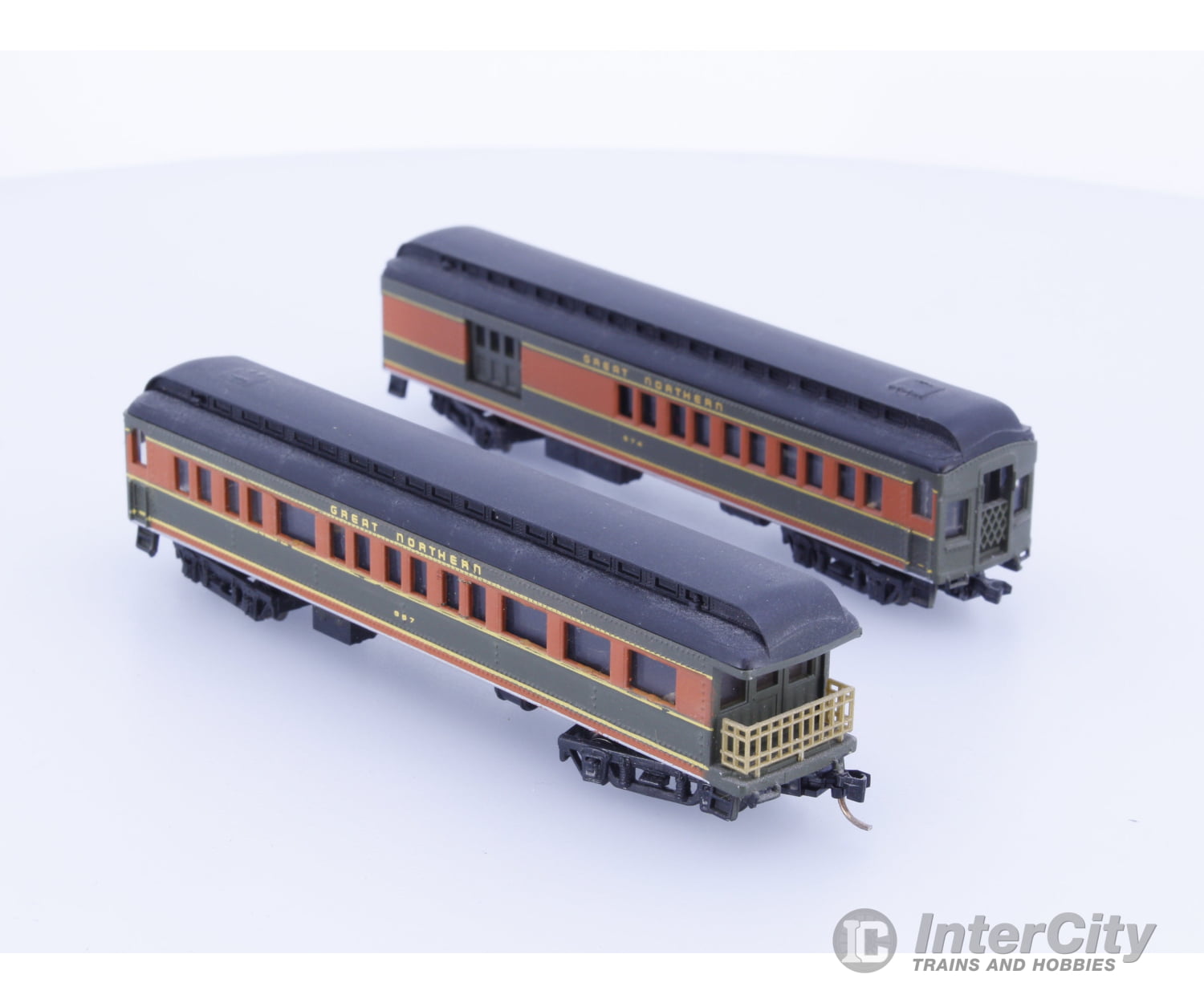 Bachmann GNPASS2X N 2 Short Passenger Cars Great Northern (GN) 967,574 Passenger Cars