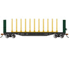 Bachmann 12902 52 Centerbeam Bulkhead Flatcar - Ready To Run -- Canadian National #60472 (Black)