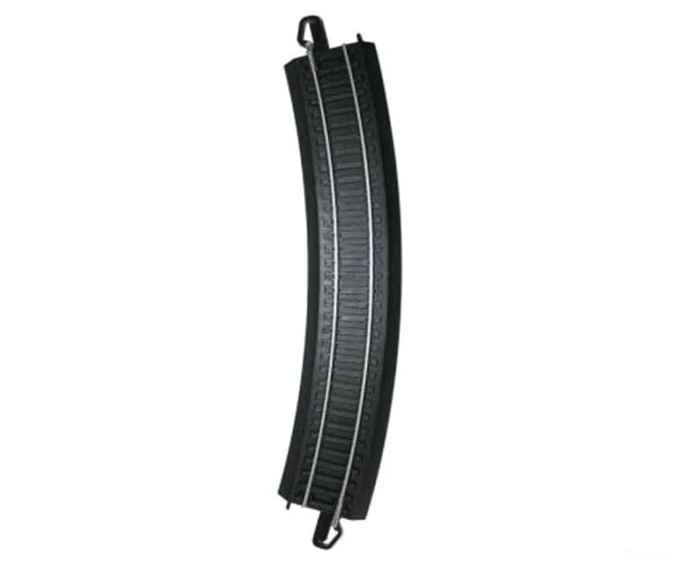 Bachmann 160-44480 Bulk E-Z Track(R) W/Steel Rail & Black Roadbed - 18’ Radius Curve Per Piece
