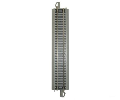 Bachmann 160-44581 Bulk E-Z Track W/Nickel Silver Rail & Grey Roadbed - 9’ Straight Per Piece