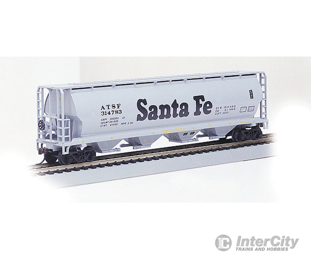 Bachmann Ho 19102 Canadian Cylindrical 4-Bay Grain Hopper - Ready To Run Silver Series(R) Atchison