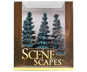 Bachmann 32012 Blue Spruce Trees - Scenescapes(Tm) -- 5 6 12.7 15.2Cm Pkg(6) & Vegetation