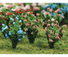 Bachmann 32512 Flowering Bushes -- Pink Blue 1 Tall Pkg(8) Other Scenery