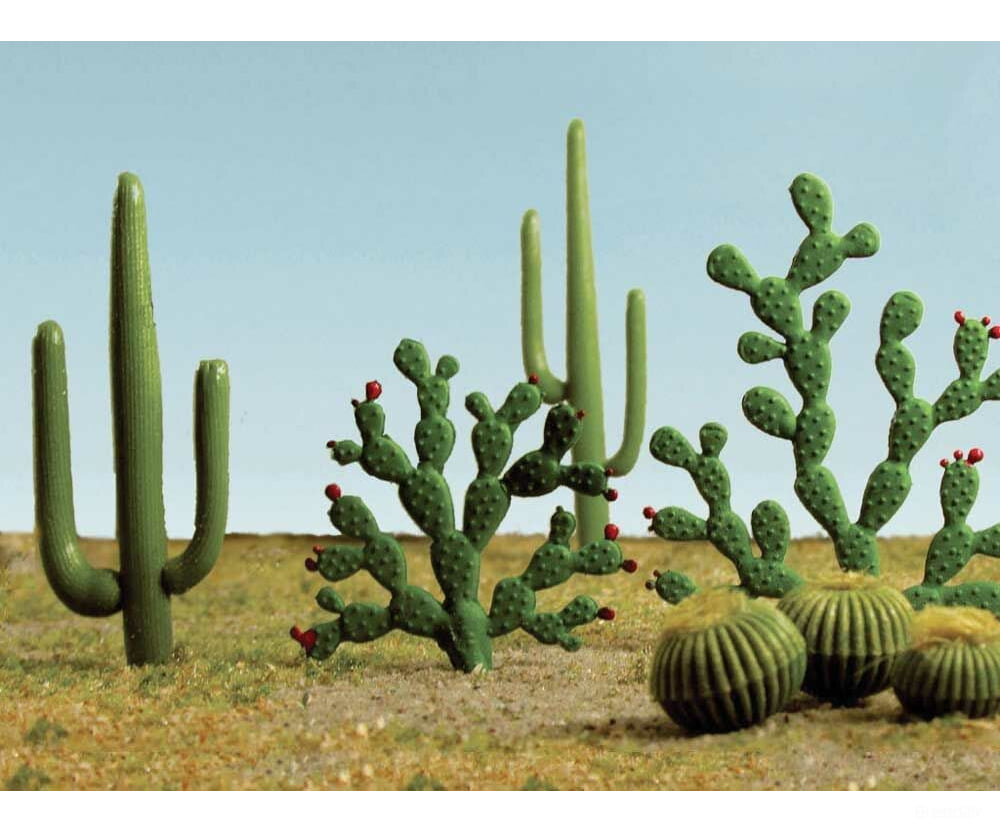 Bachmann 32513 Mixed Cactus Pkg(15) -- Height: 1/4 To 2-1/2 .6 6.4Cm Other Scenery