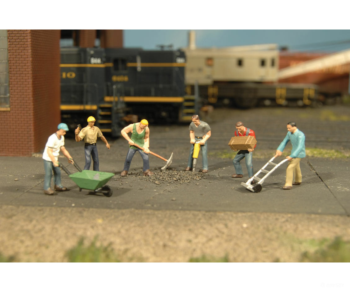 Bachmann 33105 Scenescapes(Tm) Figures -- Construction Workers Pkg(6)