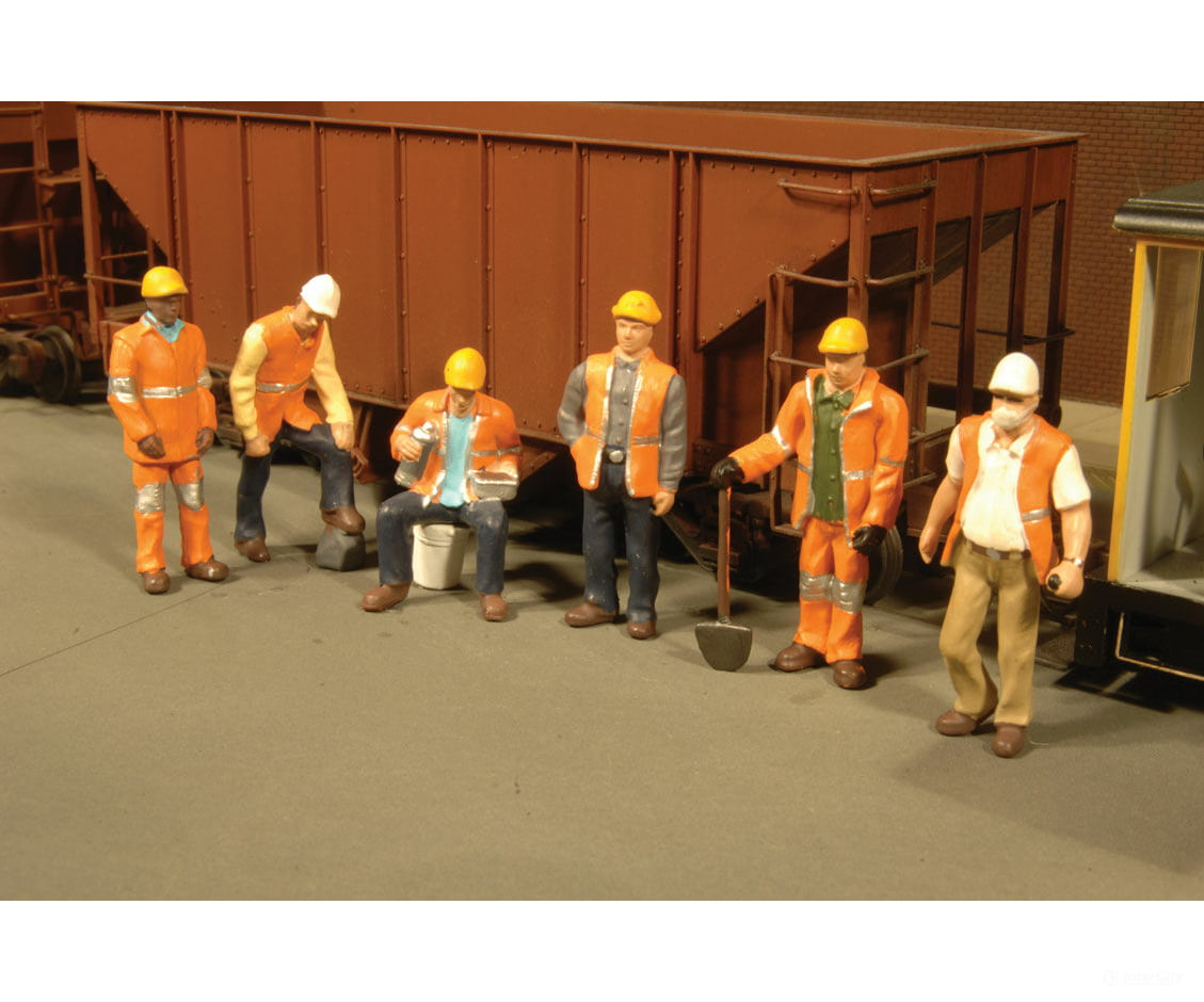 Bachmann 33106 Scenescapes(Tm) Figures -- Maintenance Workers Pkg(6)
