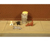 Bachmann 33107 Scenescapes(Tm) Figures -- Cats With Garbage Can Pkg(6)