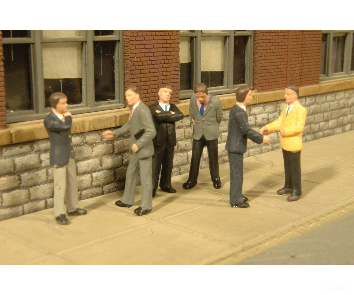 Bachmann 33112 Businessmen - Scenescapes(Tm) -- Pkg(6) Figures
