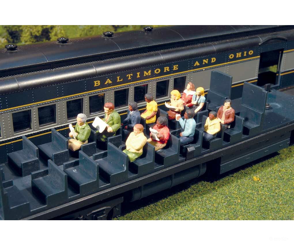 Bachmann 33115 Waist-Up Seated Passengers - Scenescapes(Tm) -- Pkg(12) Figures