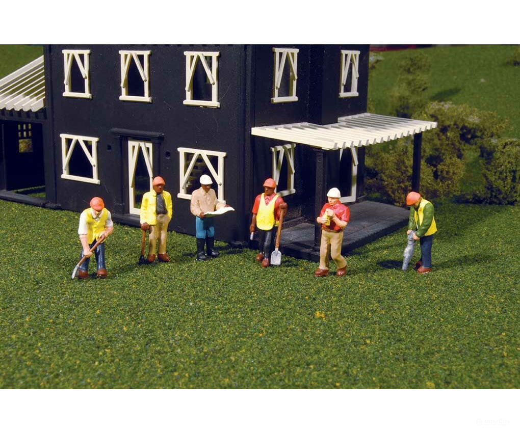 Bachmann 33116 Civil Engineers - Scenescapes(Tm) -- Pkg(6) Figures