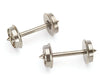 Bachmann 42904 Flat-Back Wheelsets - E-Z Track(R) -- 33 Pkg(12) Couplers & Trucks