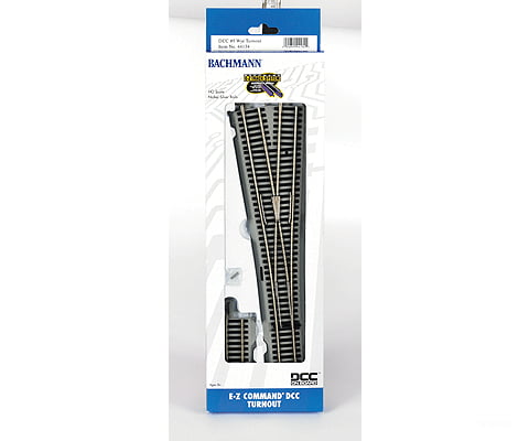 Bachmann 44134 Decoder-Equipped Nickel Silver E-Z Track(R) Turnout -- #5 Wye Track & Turnouts