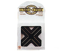 Bachmann 44441 Crossing W/Steel Rail & Black Roadbed - E-Z Track(R) -- 90-Degree Track Turnouts