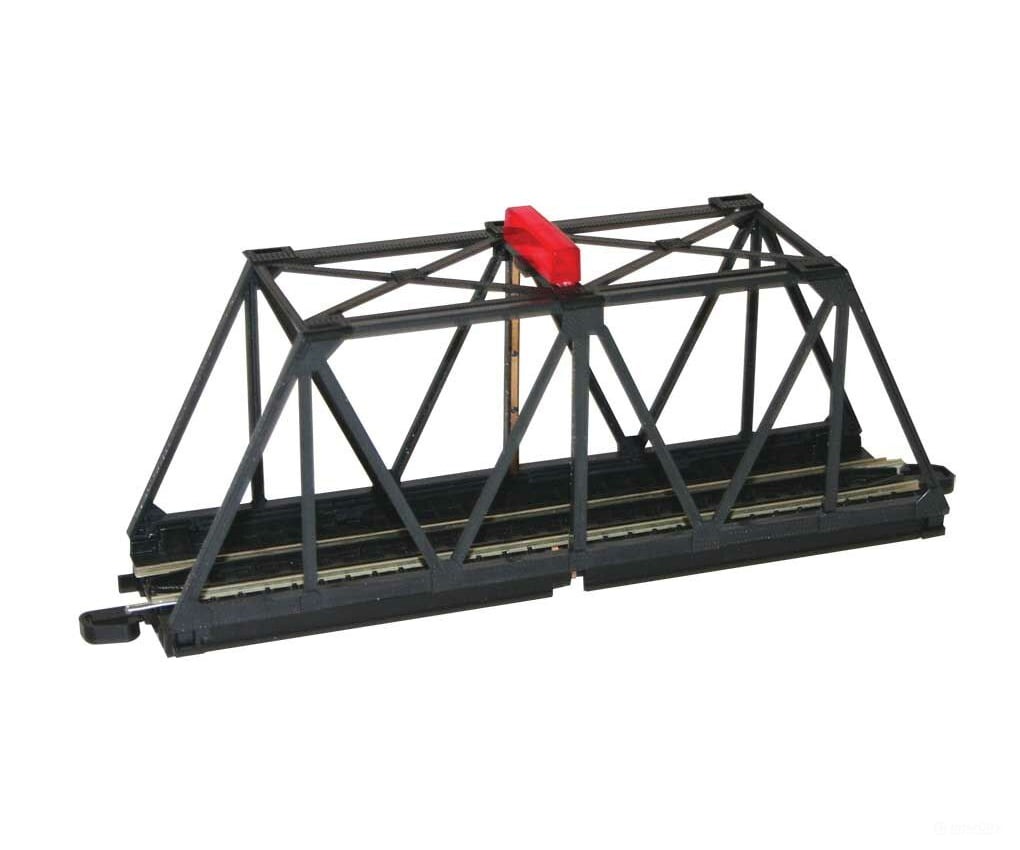 Bachmann 44473 Truss Bridge With Blinking Light - E-Z Track(R) -- Assembled 10-1/2 X 2-3/8 4 26.7 6