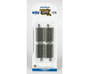 Bachmann 44512 Straight Track W/Nickel Silver Rail & Gray Roadbed - E-Z Track(R) -- 3 7.6Cm Pkg(4)