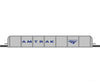 Bachmann 44605 Girder Bridge - E-Z Track(R) Assembled -- Amtrak (Silver Blue) Structures