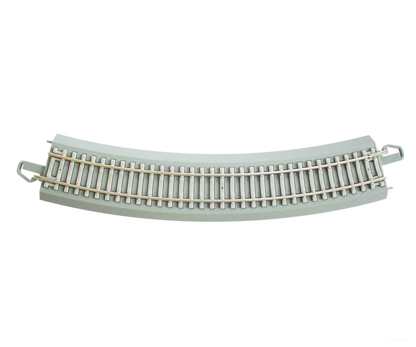 Bachmann 44703 Curved Track With Nickel Silver Rail Gray Roadbed Concrete Ties - E-Z Trac -- 22