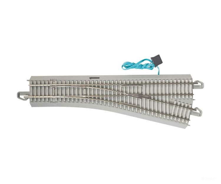 Bachmann 44758 #4 Turnout W/Nickel Silver Rail Gray Roadbed Concrete Ties - E-Z Track(R) -- Right