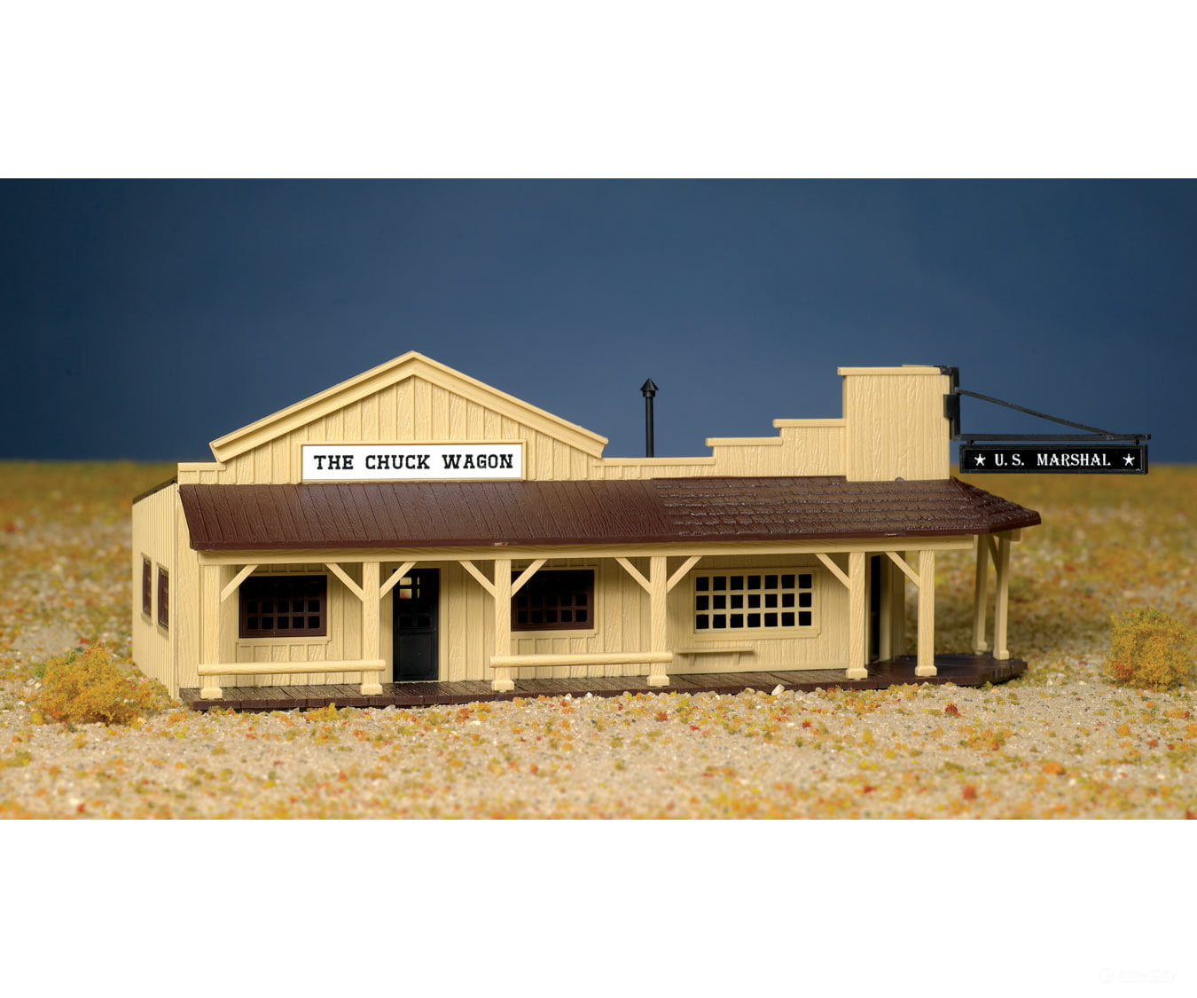 Bachmann 45161 Marshalls Office & Restaurant - Plasticville Usa(R) -- Kit Structures