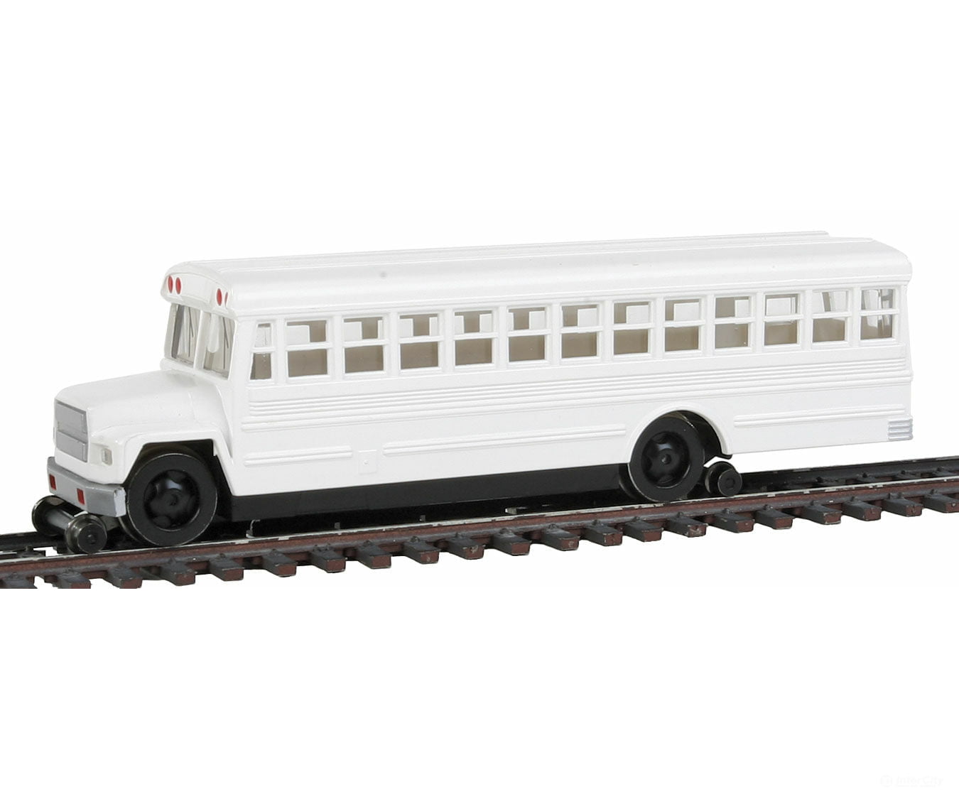 Bachmann 46215 Maintenance-Of-Way High Railer Bus - Standard Dc -- White Locomotives & Railcars