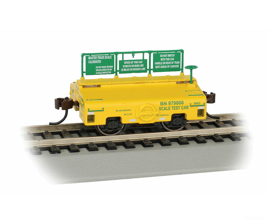 Bachmann 74402 Scale Test Weight Car - Ready To Run -- Burlington Northern #979006 (Yellow Green)