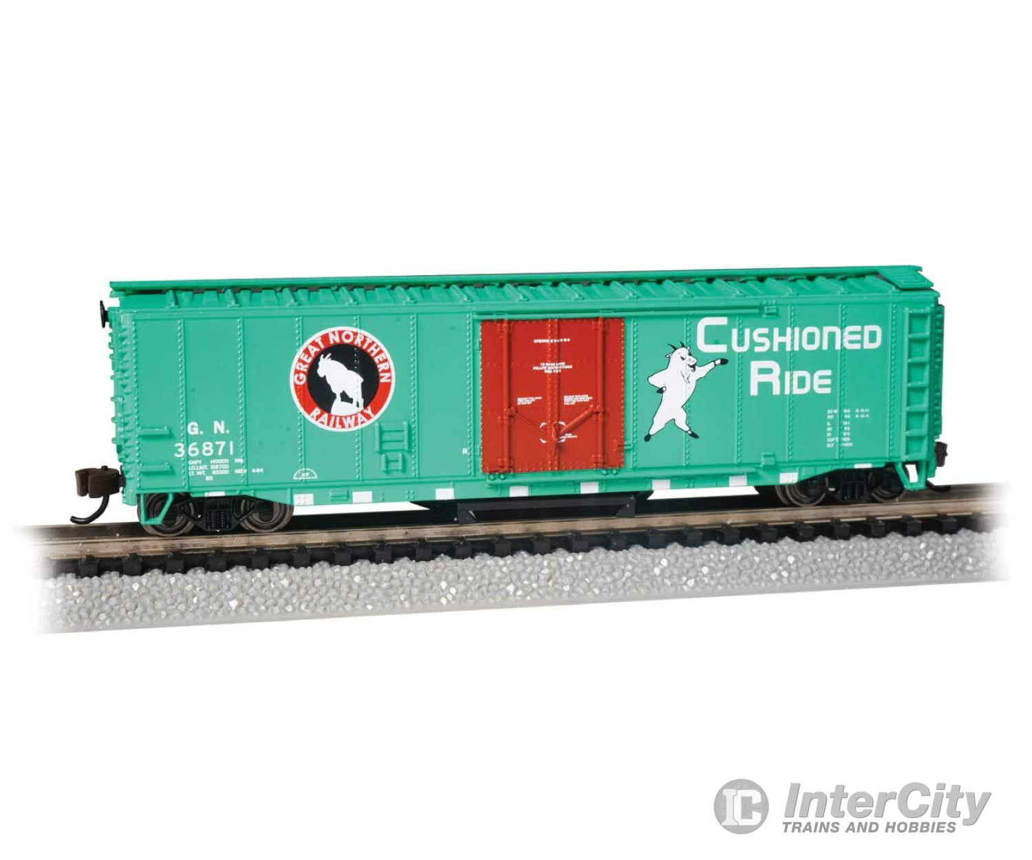 Bachmann N 16373 Track Cleaning 50’ Plug - Door Boxcar - Ready To Run - - Great Northern #36871