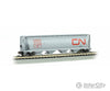 Bachmann N 19163 Canadian Cylindrical 4-Bay Grain Hopper - Silver Series National (Gray Red; Large