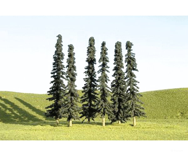 Bachmann 32103 Scenescapes(Tm) Layout-Ready Trees -- Conifer 3-4 Pkg(9) & Vegetation