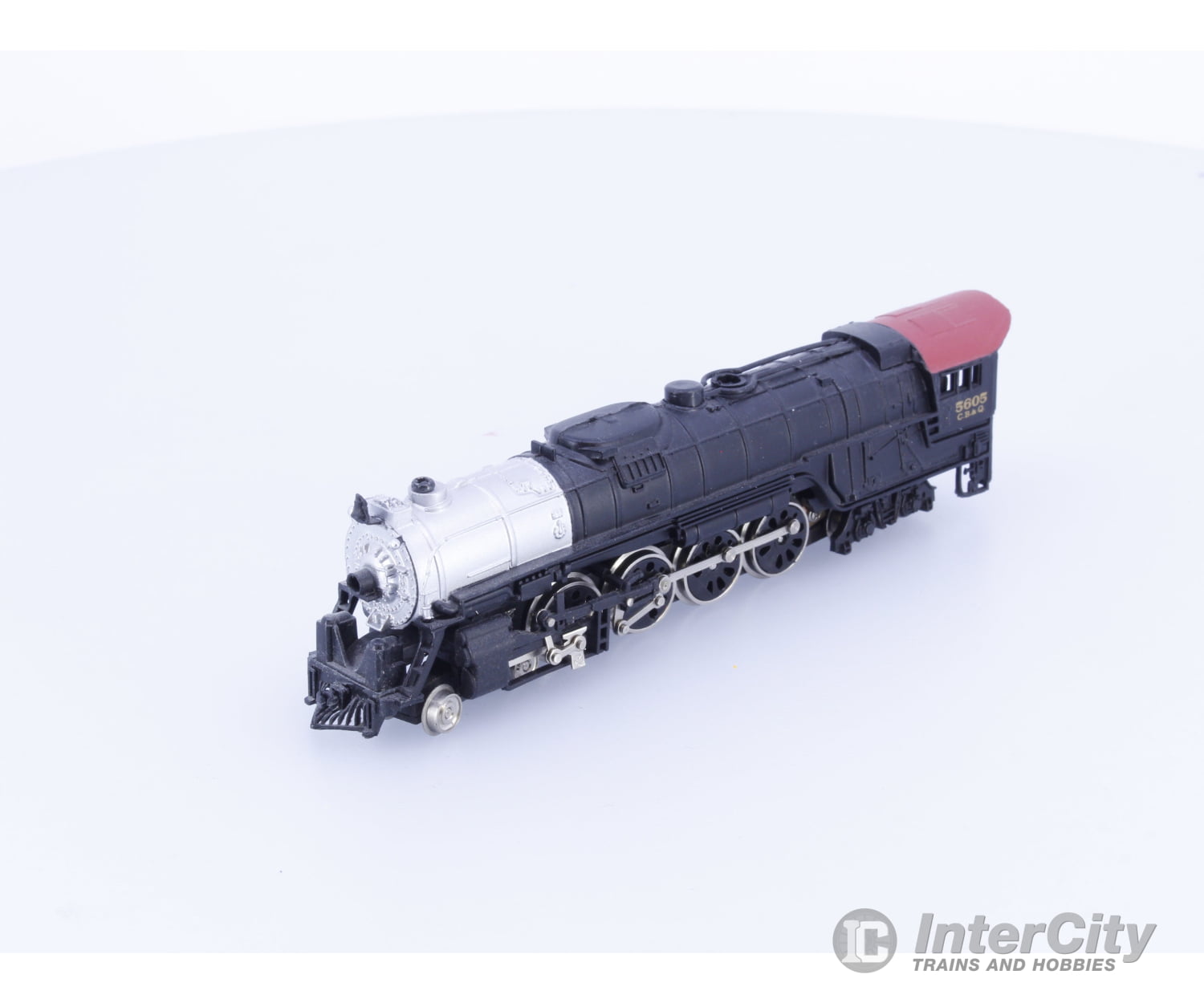 Bachmann N 4-8-4 Steam Locomotive No Tender Chicago Burlington and Quincey (CBQ) 5605 Analog DC Locomotives
