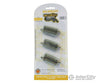 Bachmann N 44833 Curved Track W/Nickel Silver Rail & Gray Roadbed - E-Z Track(R) 14’’ Radius