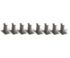 Bachmann 44872 E-Z Track Accessories -- 8-Piece Tall Pier Set & Turnouts