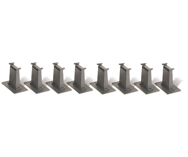 Bachmann 44872 E-Z Track Accessories -- 8-Piece Tall Pier Set & Turnouts