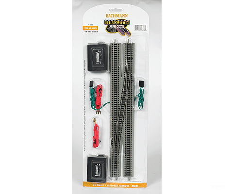 Bachmann 44876 E-Z Track(R) #6 Single Crossover -- Right Hand Track & Turnouts