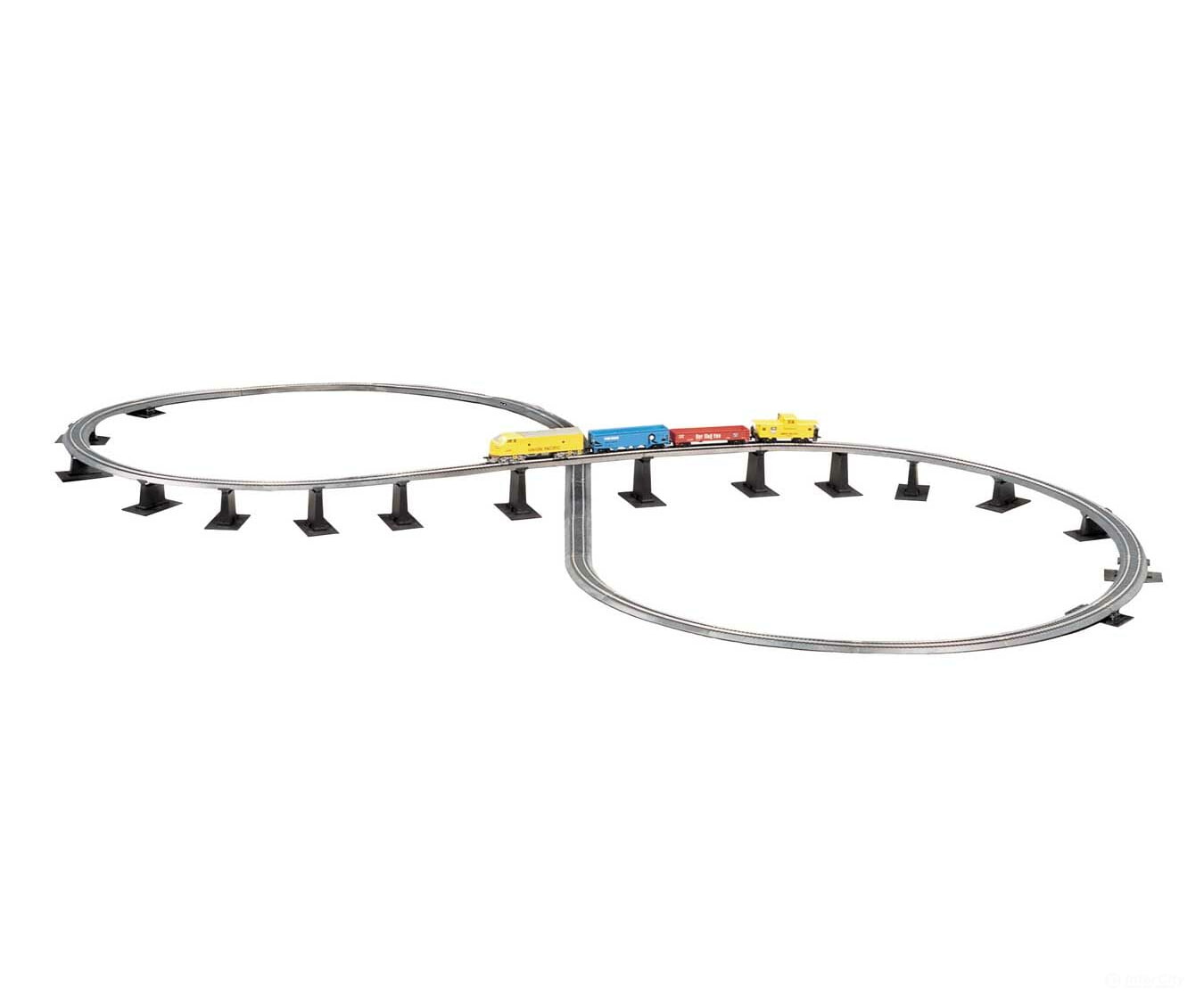 Bachmann 44877 Over-Under Figure-8 Track Pack -- 47-1/4 X 22-1/2 120 57.2Cm & Turnouts