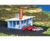 Bachmann 45709 Drive-In Hamburger Stand (Assembled) -- 4-3/4 X 3 12.1 7.7Cm Structures