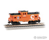 Bachmann N 70758 36’ Wide-Vision Caboose - Silver Series(R) - Chessie System C&O #903237 (orange black white) Freight