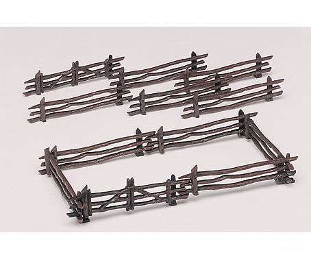 Bachmann 45984 Plasticville U.s.a.(R) Classic Kits -- Rustic Fence Pkg(12) Scenery Details