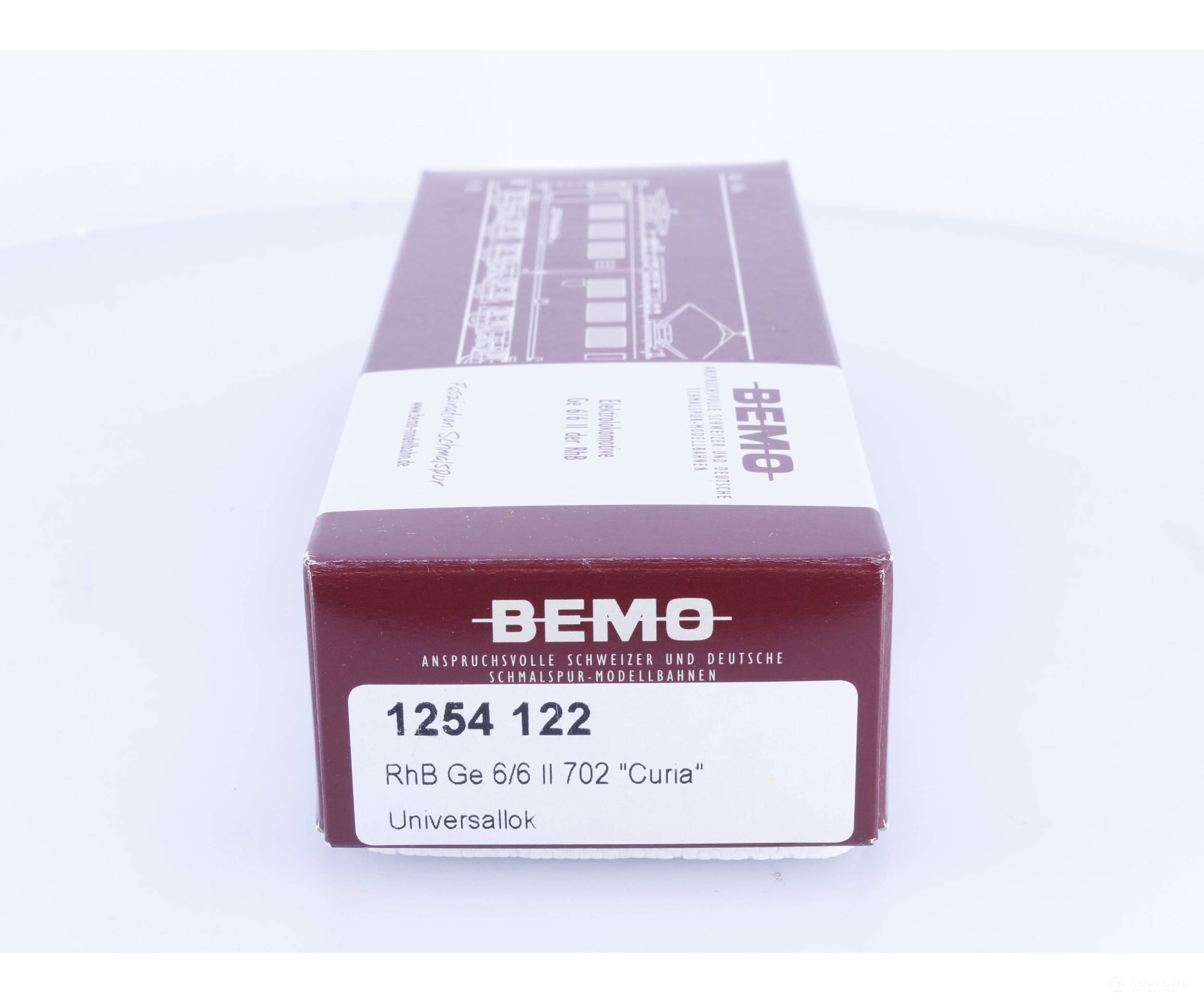 Bemo 1254122 HOm RhB Ge 6/6 II Electric Locomotive Curia 702 Analog DC - European Locomotives