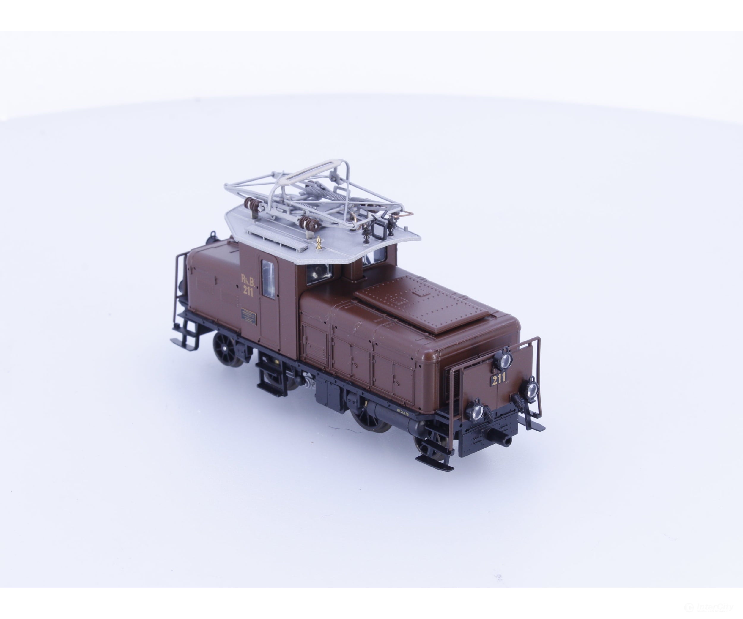 Bemo 1257102 HOm RhB Ge 2/4 Electric Locomotive Rangierlokomotive 212 Analog DC - European Locomotives