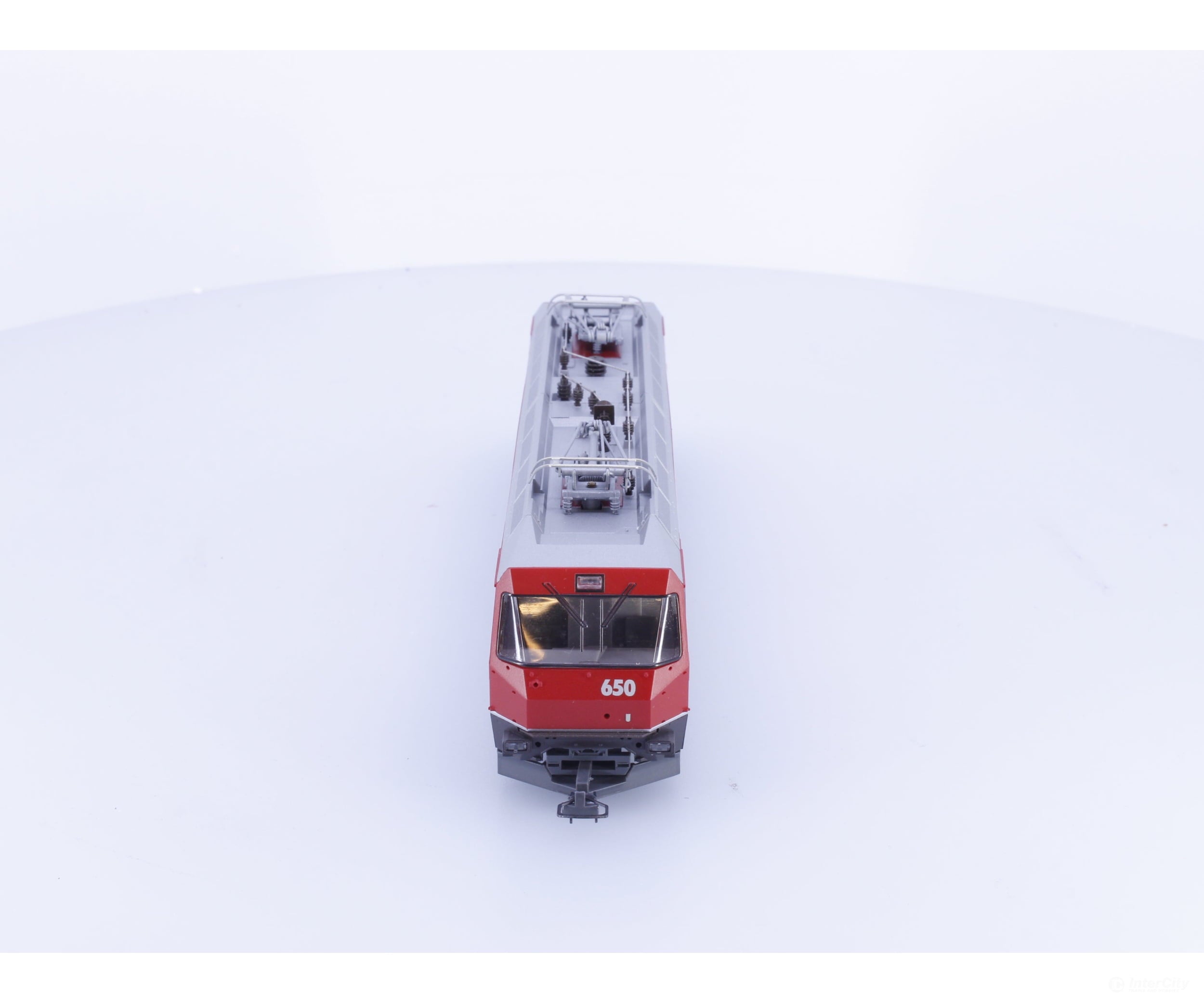 Bemo 1259110 HOm RhB Ge 4/4 III Electric Locomotive Werbelok Die Kleine Rote 650 Analog DC - European Locomotives