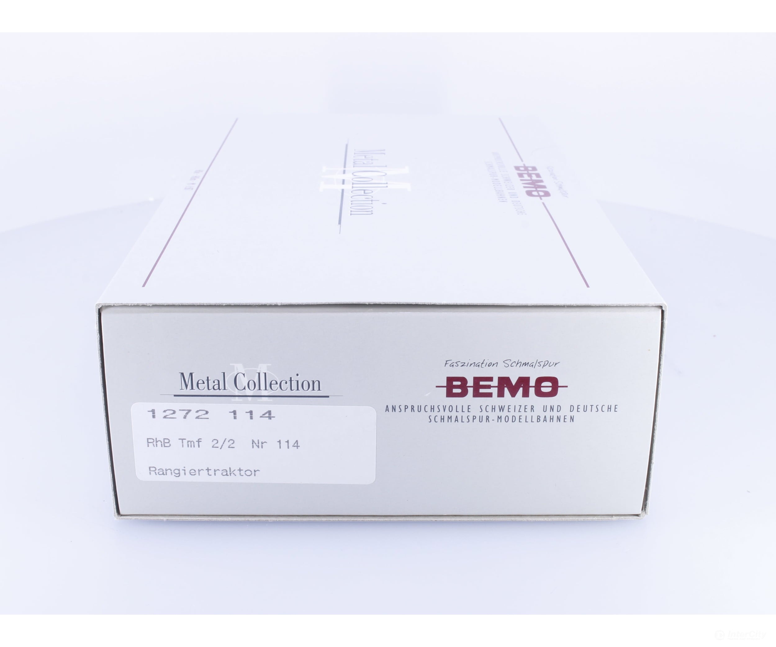 Bemo 1272114 HOm RhB Tmf 2/2 Diesel Locomotive Rangiertraktor Metal Collection 114 Analog DC - European Locomotives