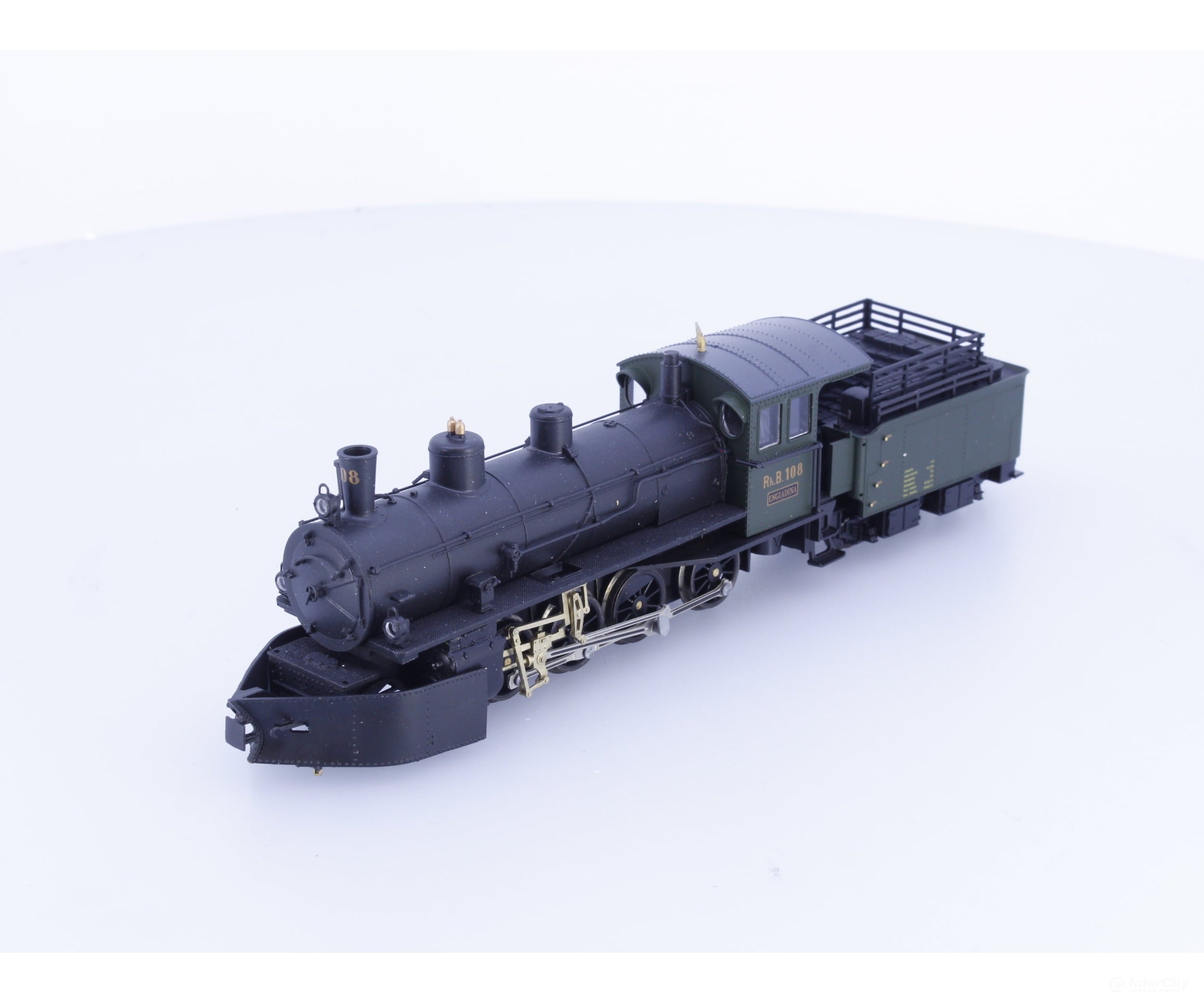 Bemo 1290128 HOm RhB G 4/5 2-6-2 Steam Locomotive 108 Engiadina Analog DC - European Locomotives
