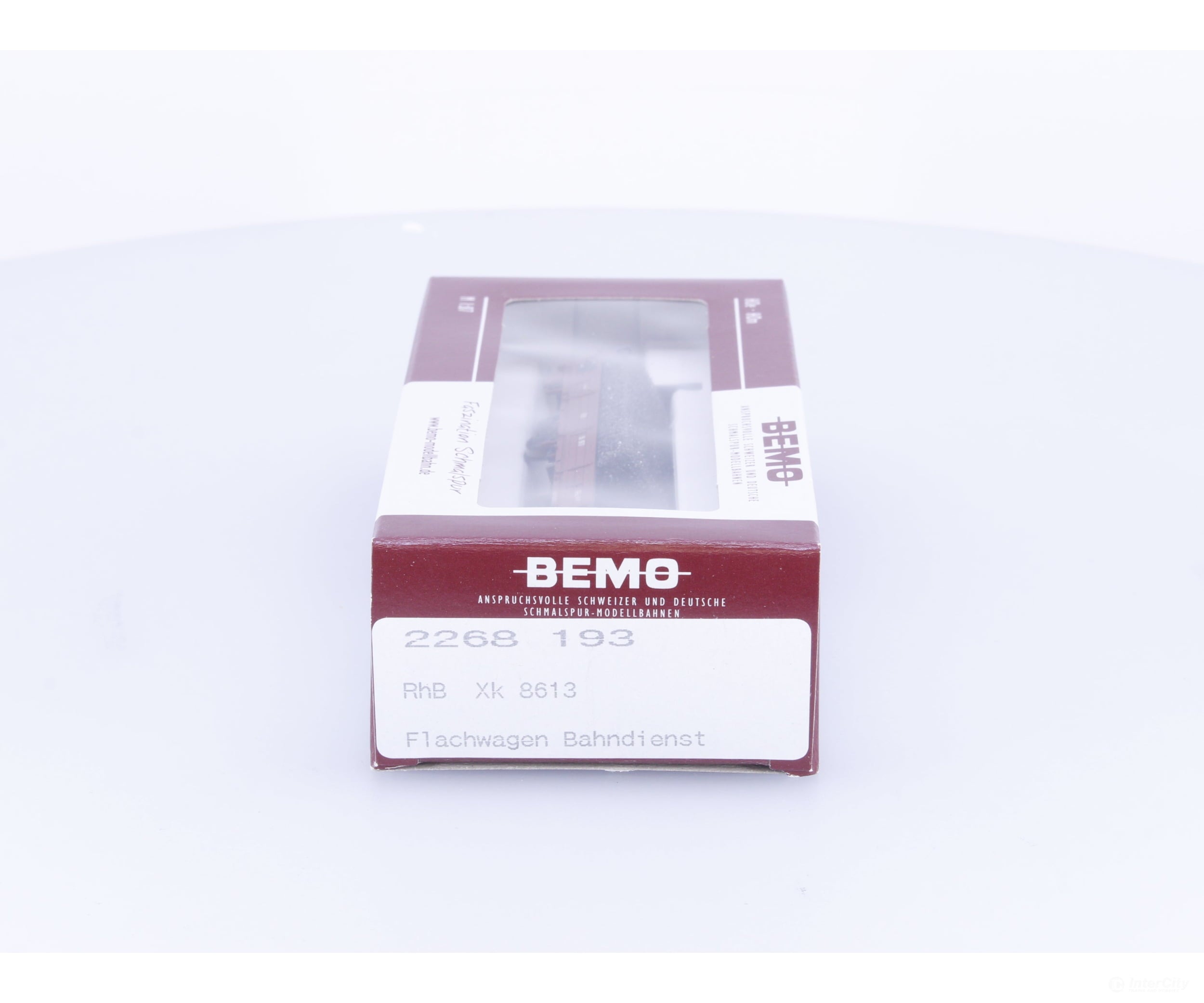 Bemo 2268193 HOm RhB Low Side Flat Car Xk8613 - European Freight Cars