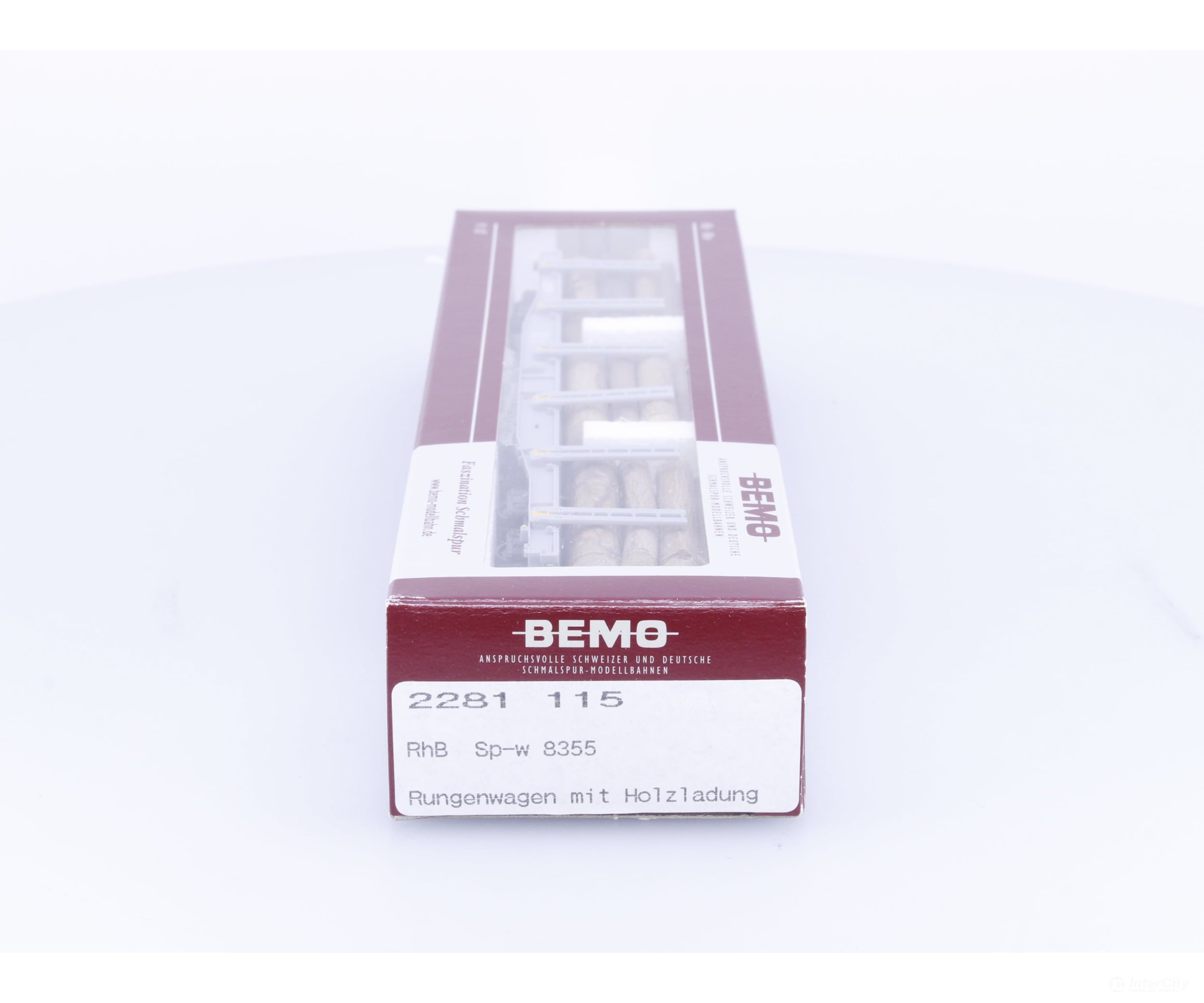Bemo 2281115 HOm RhB Stake Car with Log Load Spw8355 - European Freight Cars