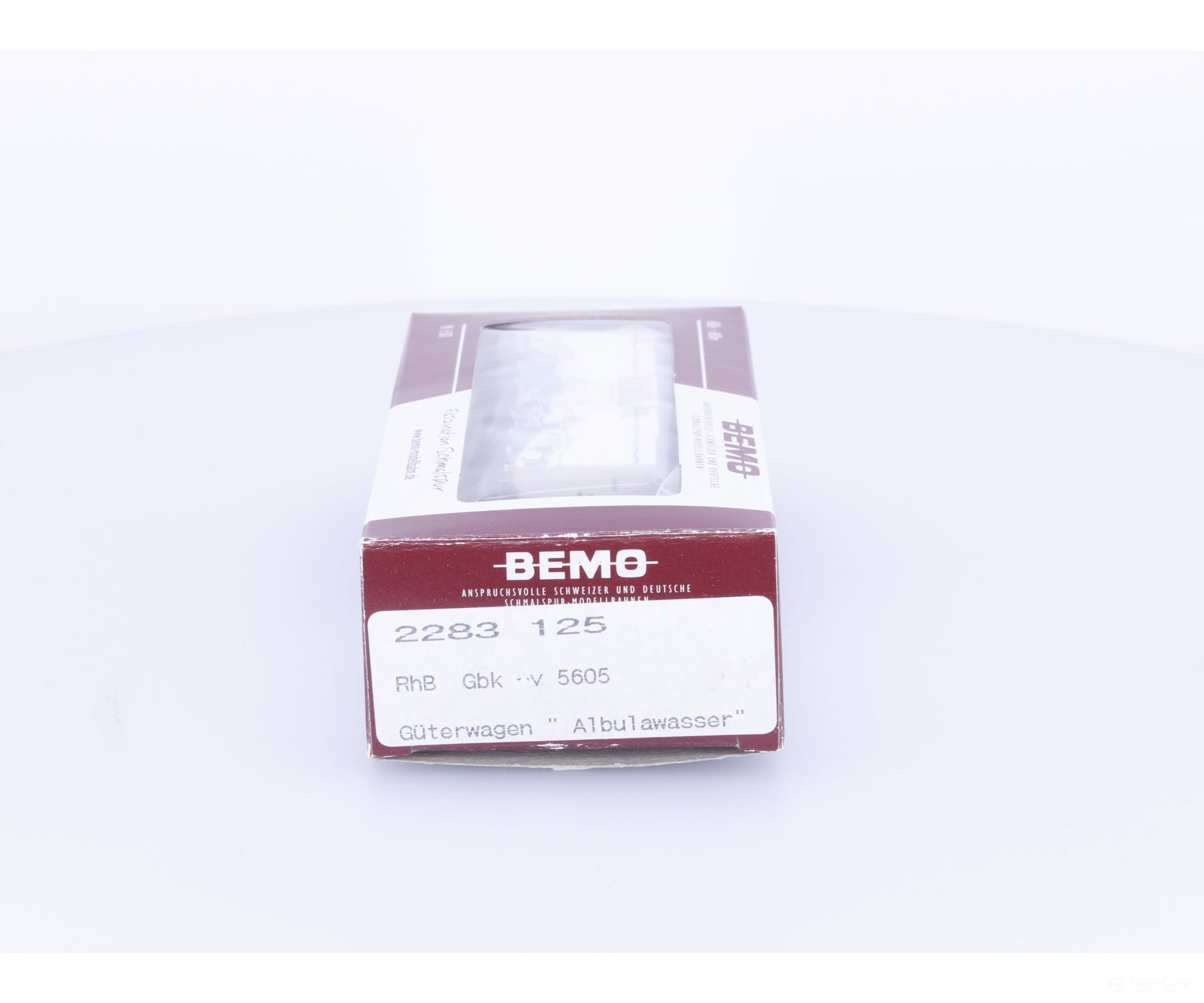 Bemo 2283125 HOm RhB Covered Goods Wagon Albulawasser 5605 - European Freight Cars