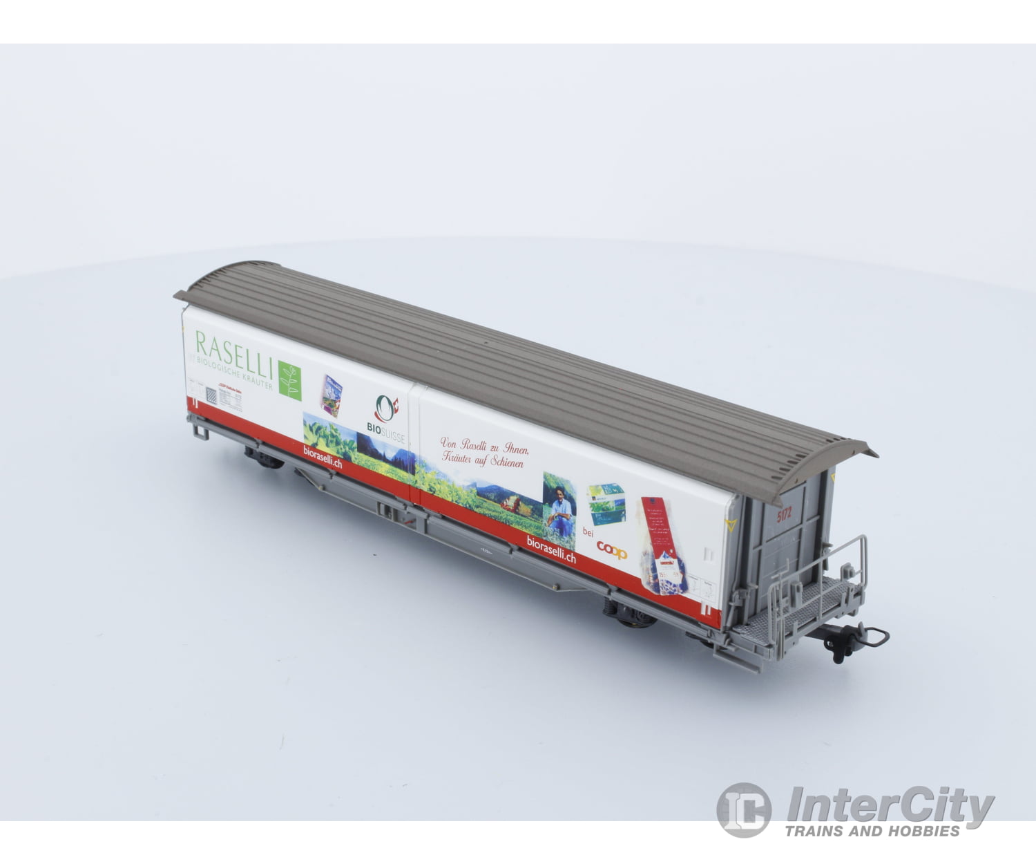 Bemo 2288 142 Ho3 Rhb Haiqq-Tyz 5172 Sliding Wall Wagon ’Raselli’ Freight Cars