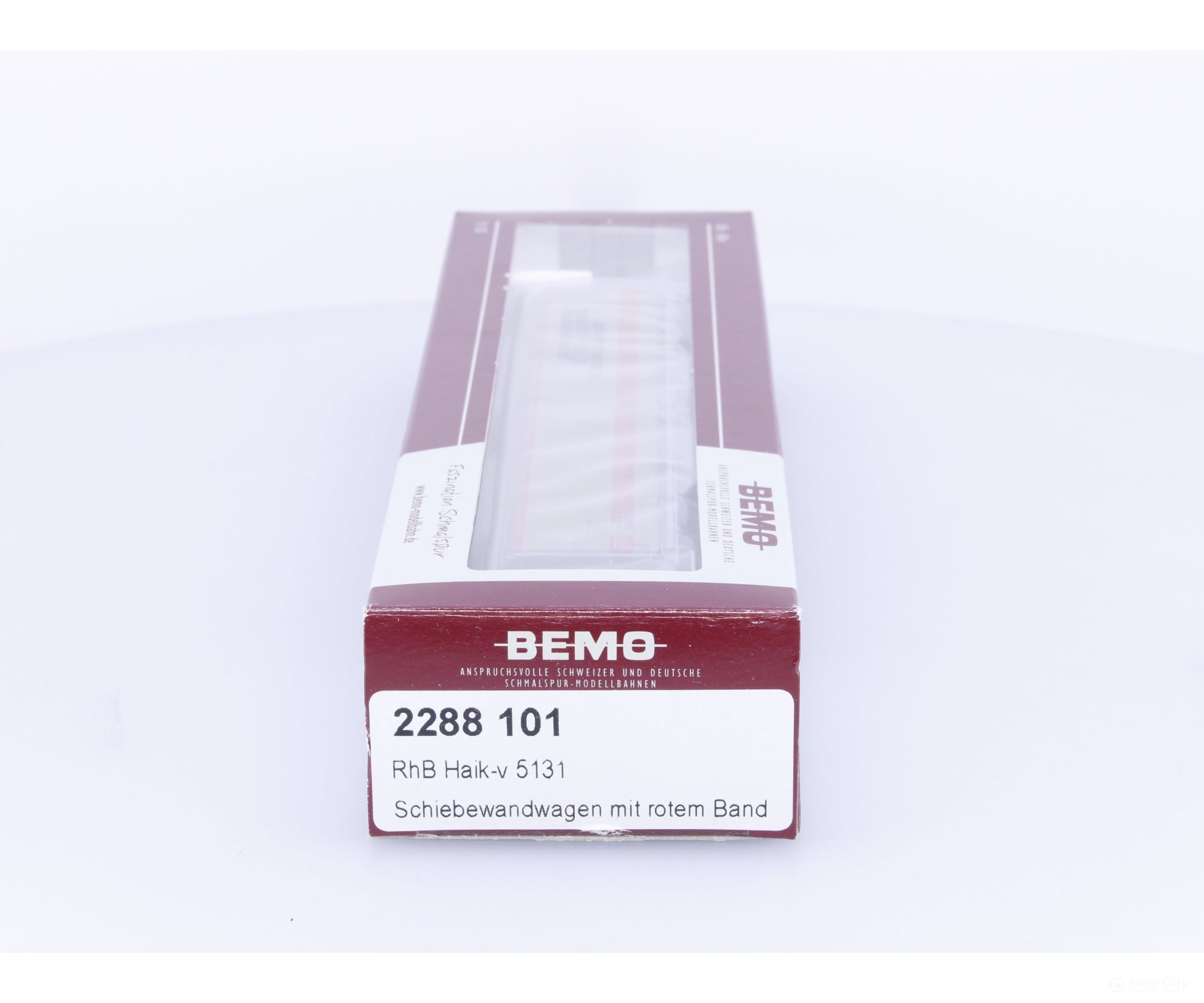 Bemo 2288101 HOm RhB Sliding Wall Wagon Car with Rotem Band Haik-V #2 5131 - European Freight Cars