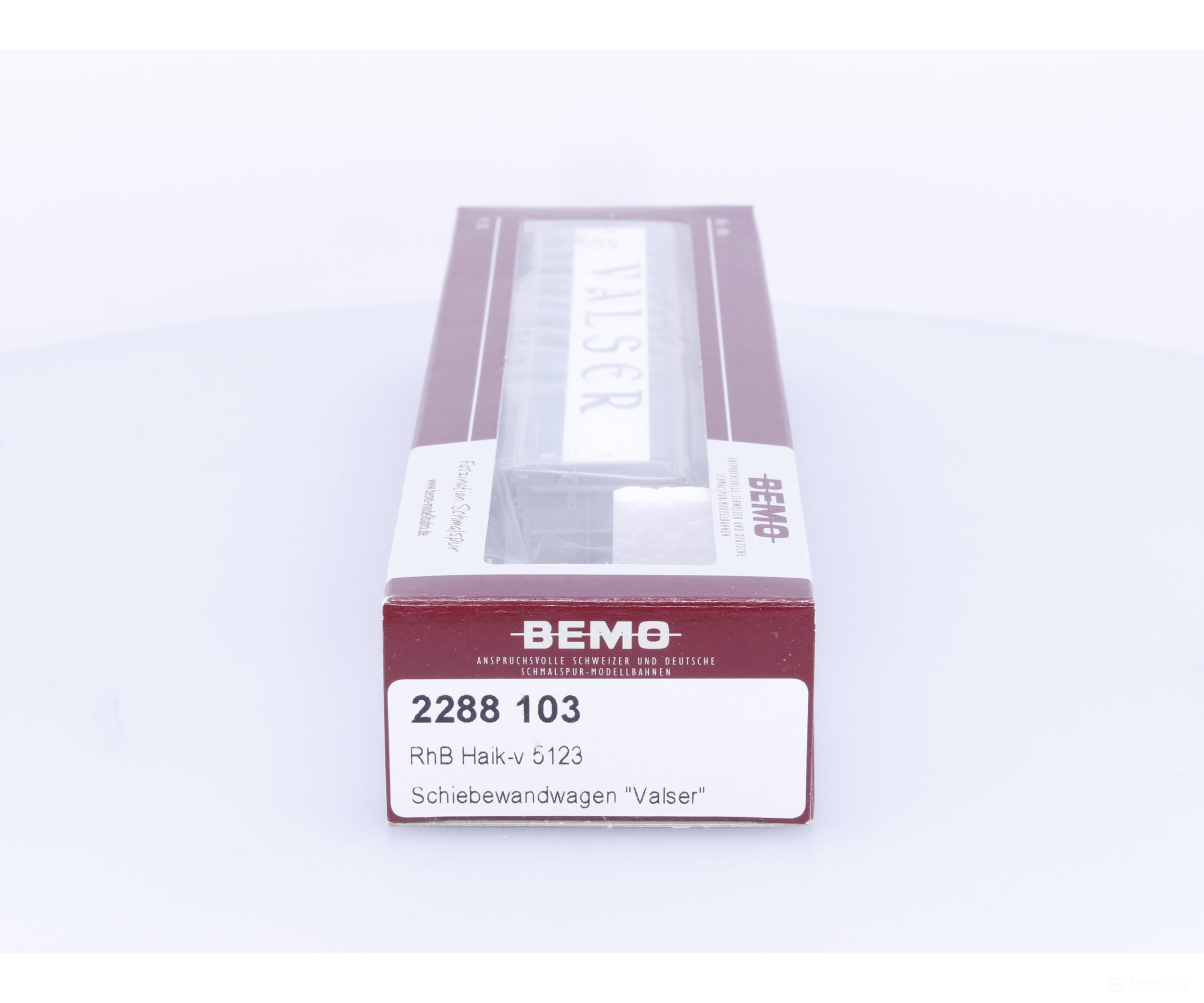 Bemo 2288103 HOm RhB Sliding Wall Wagon Car Valser Haik-V 5123 - European Freight Cars